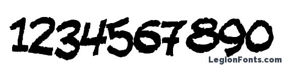 Fandango Font, Number Fonts