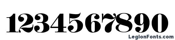 FANFARA Regular Font, Number Fonts