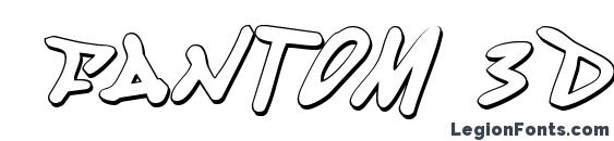 шрифт Fantom 3D Italic, бесплатный шрифт Fantom 3D Italic, предварительный просмотр шрифта Fantom 3D Italic