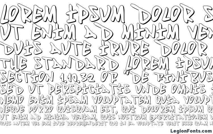 specimens Fantom 3D font, sample Fantom 3D font, an example of writing Fantom 3D font, review Fantom 3D font, preview Fantom 3D font, Fantom 3D font