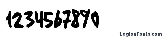 Fantom Condensed Font, Number Fonts