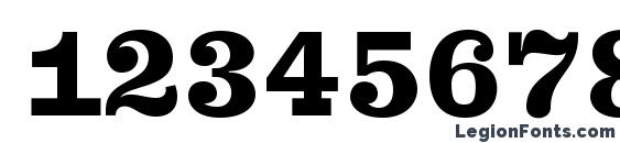 Farao Black OT Font, Number Fonts