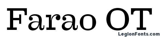 шрифт Farao OT, бесплатный шрифт Farao OT, предварительный просмотр шрифта Farao OT