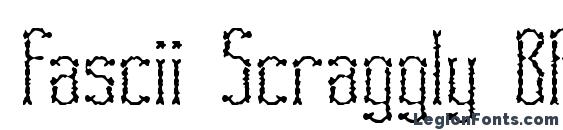 Fascii Scraggly BRK font, free Fascii Scraggly BRK font, preview Fascii Scraggly BRK font