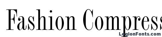 Fashion Compressed LET Plain.1.0 Font, Free Fonts