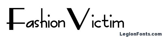 шрифт FashionVictim, бесплатный шрифт FashionVictim, предварительный просмотр шрифта FashionVictim