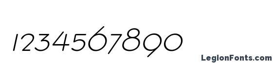 FastracFashion Italic Font, Number Fonts