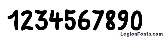 fat marker Font, Number Fonts