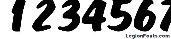 Fat regular ttstd Font, Number Fonts