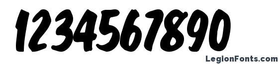 Fat regular Font, Number Fonts