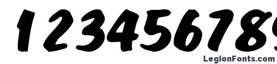 Fatbackplus14 regular Font, Number Fonts