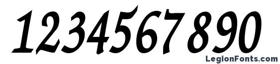 Fate regular ttstd Font, Number Fonts