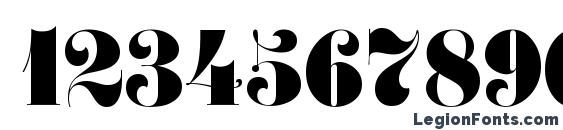 Fatfacectt regular Font, Number Fonts