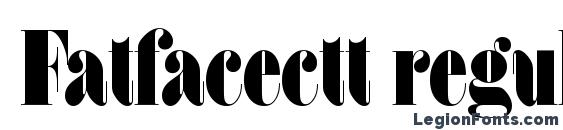 Fatfacectt regular font, free Fatfacectt regular font, preview Fatfacectt regular font