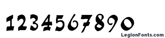 Fatscript Font, Number Fonts