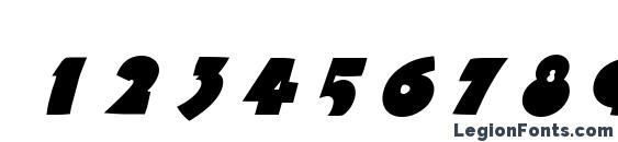 Fatso italic Font, Number Fonts