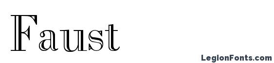 Faust font, free Faust font, preview Faust font