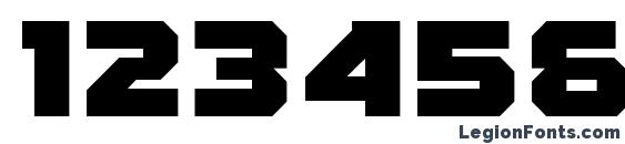 Fear factor black Font, Number Fonts