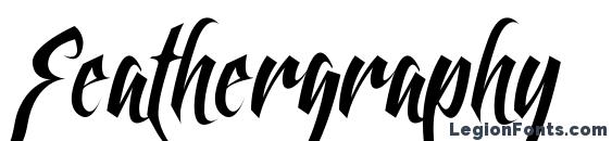 Feathergraphy Clean Font, Tattoo Fonts