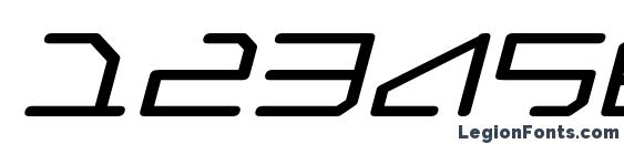 Federapolis Expanded Italic Font, Number Fonts