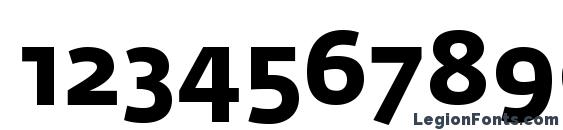 FedraSansPro Bold Font, Number Fonts