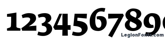 FedraSerifAPro Bold Font, Number Fonts