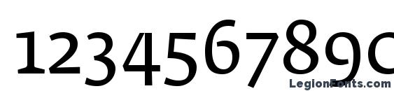 FedraSerifAPro Book Font, Number Fonts