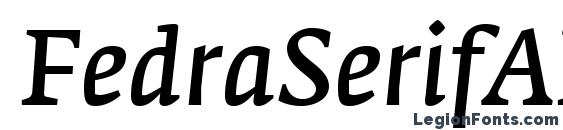 Шрифт FedraSerifAPro NormalItalic