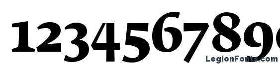 FedraSerifBPro Bold Font, Number Fonts