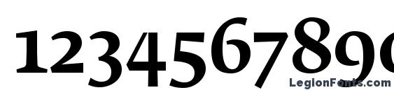 FedraSerifBPro Medium Font, Number Fonts