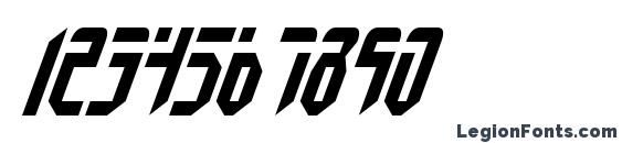 Fedyral Italic Font, Number Fonts