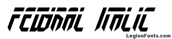 шрифт Fedyral Italic, бесплатный шрифт Fedyral Italic, предварительный просмотр шрифта Fedyral Italic