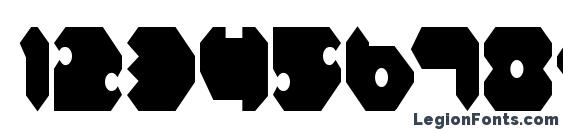 Feldercarb Condensed Font, Number Fonts