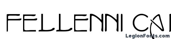 шрифт Fellenni caps, бесплатный шрифт Fellenni caps, предварительный просмотр шрифта Fellenni caps