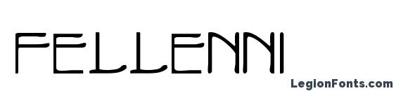Fellenni font, free Fellenni font, preview Fellenni font