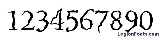 Fenderbenderssk regular Font, Number Fonts