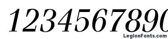 Fenice Regular Italic BT Font, Number Fonts