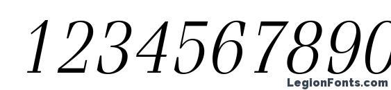 FeniceStd LightOblique Font, Number Fonts