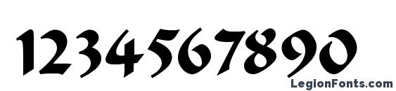 FERGUSON Regular Font, Number Fonts