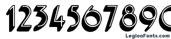 Ferio Display Caps SSi Font, Number Fonts