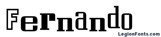 шрифт Fernando, бесплатный шрифт Fernando, предварительный просмотр шрифта Fernando