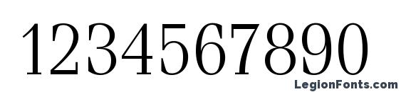 Ferrara Light Regular Font, Number Fonts