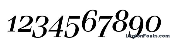 Ferrara Osf Italic Font, Number Fonts