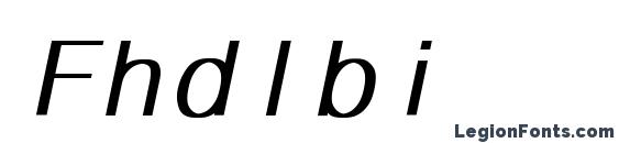 шрифт Fhdlbi, бесплатный шрифт Fhdlbi, предварительный просмотр шрифта Fhdlbi