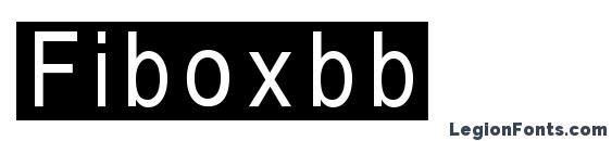 шрифт Fiboxbb, бесплатный шрифт Fiboxbb, предварительный просмотр шрифта Fiboxbb