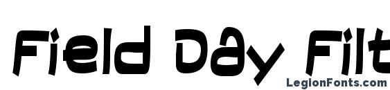 шрифт Field Day Filter, бесплатный шрифт Field Day Filter, предварительный просмотр шрифта Field Day Filter