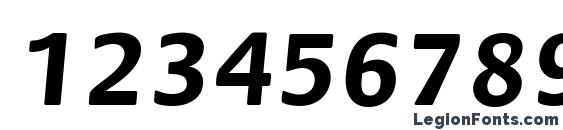 Fiesta Bold Font, Number Fonts