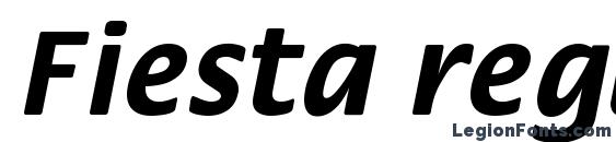 шрифт Fiesta regular, бесплатный шрифт Fiesta regular, предварительный просмотр шрифта Fiesta regular