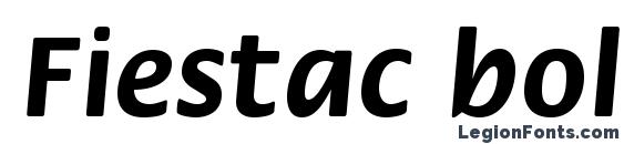 Шрифт Fiestac bold