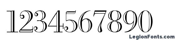 FifthAve Regular Font, Number Fonts